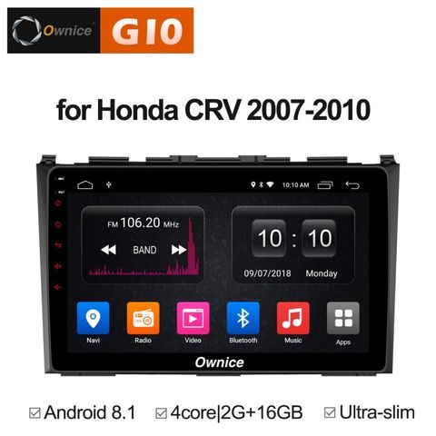 Ownice G10 S9640E  Honda CR-V 3 (Android 8.1)